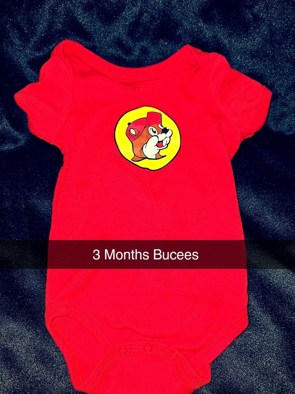 Buc-ee's Red Baby One-Piece Bodysuit